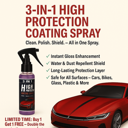 ShieldX  3 in 1 High Protection Coating Spray (BUY ONE GET ONE FREE)