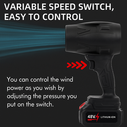 AeroVex 48V Cordless Turbo Jet Blower With 35000PA Powerful Suction